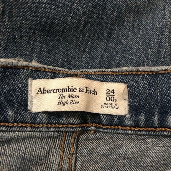 ABERCROMBIE & FITCH The Mom High Rise Jeans Size 24 - Picture 4 of 7